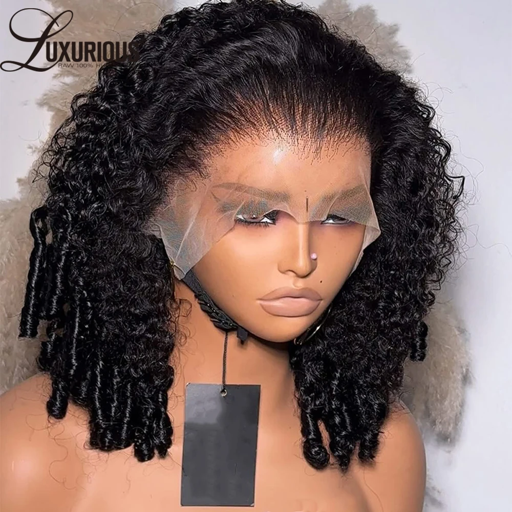 

Latin Rolls Curly Glueless 13x4 Lace Front Wig Human Hair Bouncy Curly 360 Full Lace Curly Human Hair Wigs For Women Remy 250%