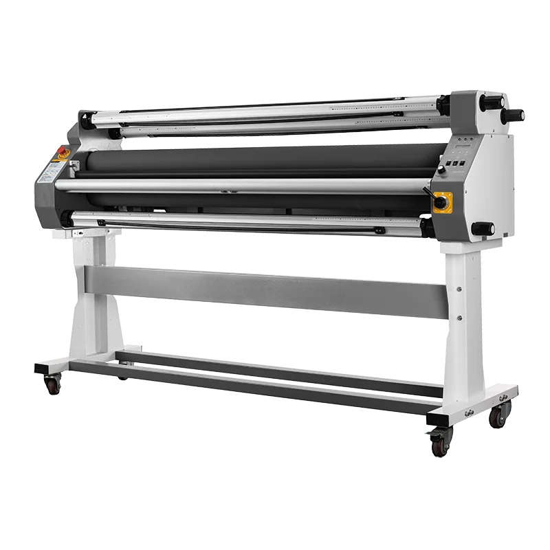 1630mm/64 Large Format Roll-to-roll Laminator BOPP PVC Film Roll Feeding Laminator With Pneumatic Lifting System