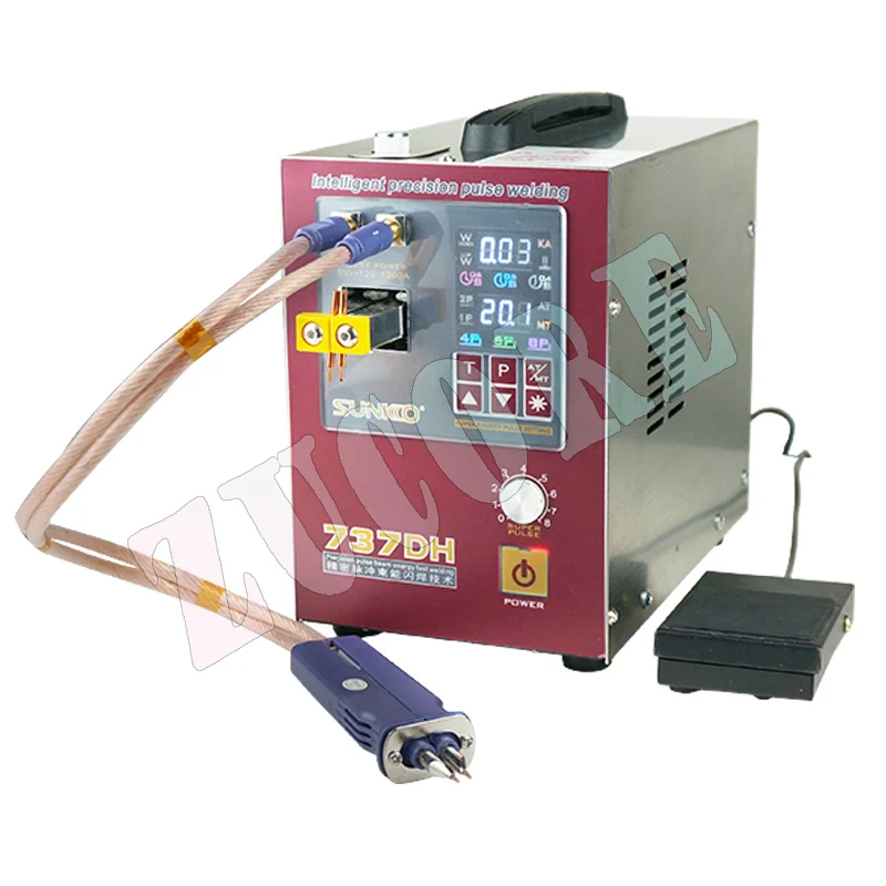 SUNKKO 737DH Mini battery spot welder for 18650 battery torch spot welder 4.3KW 220V 110V