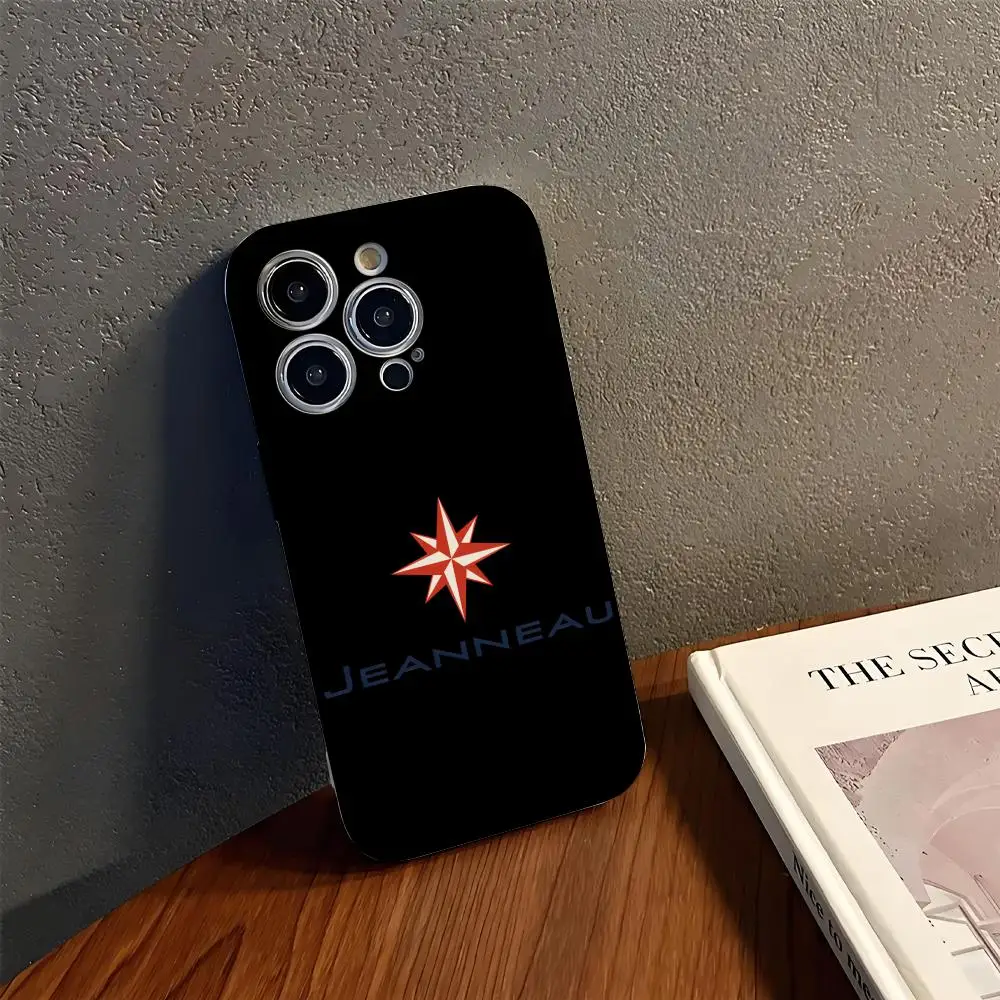 

J-JEANNEAU logo Phone Case Phone Case For IPhone 16 15 14 13 12 11 Pro Max X XR XSMax 7 8 Plus Glossy Film Hard PC Cover