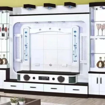 MDF Combined Wall Cabinet Multi-functional Storage TV Cabinet, Household Economical TV Cabinet