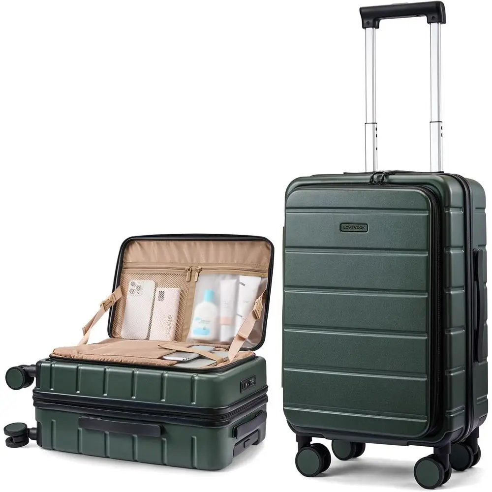 

20 Inch Expandable Hard Shell Carry-On Suitcase with Spinner Wheels, TSA Lock for Men & Women