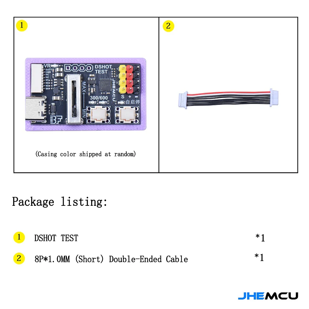 JHEMCU DShot ESC Tester Module DSHOT300/DSHOT600 Signal Generator Brushless ESC Test Tool for FPV Drone view 5