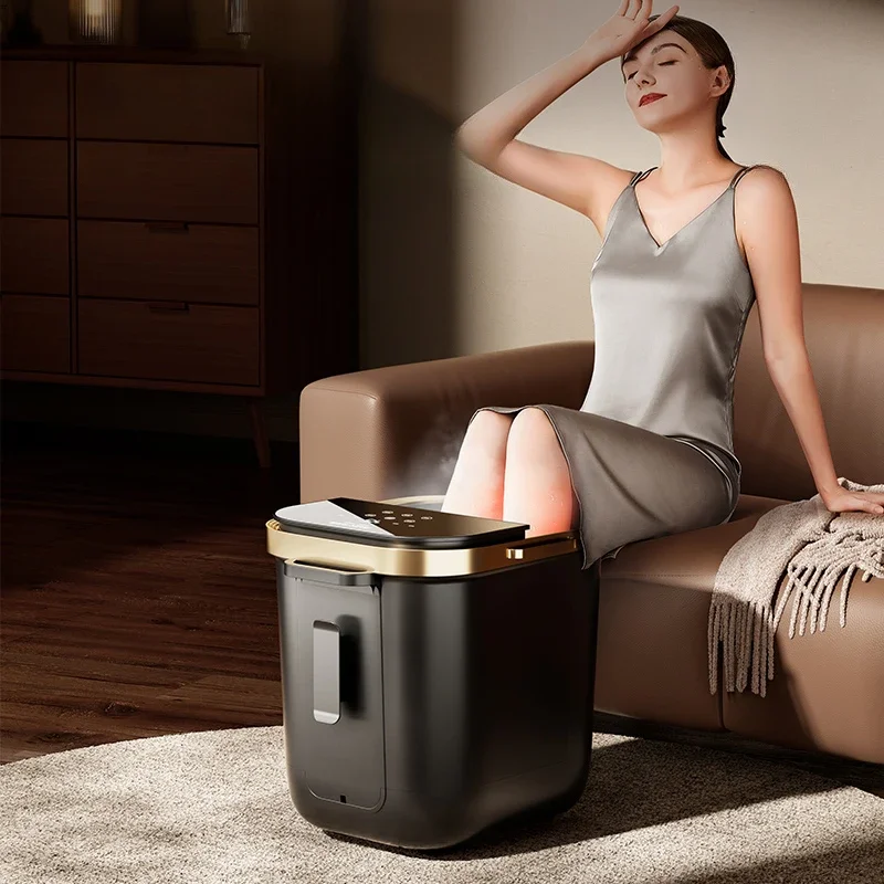 Fumigation Pedicure Spa Foot Bath Bucket Heating Constant Temperature High Depth Footbath Machine, Electric Automatic Bath Foot