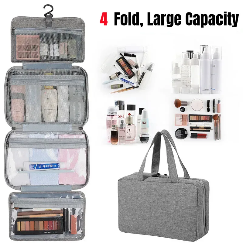 

Men Women Bathroom Make Up Bag Hanging Travel Storage Bags Personal Makeup Bags Wash Organizer Waterproof Beauty Cosmetic Bag