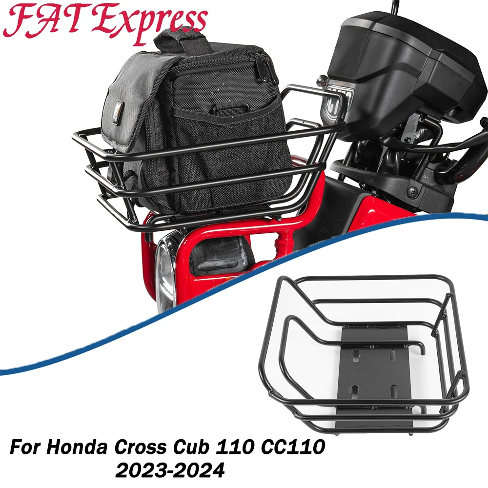 

Cross Cub 110 Motor Accessories Front Luggage Rack For Honda CrossCub 110 CC110 2023-2024 Carrier Case Support Holder Bracket