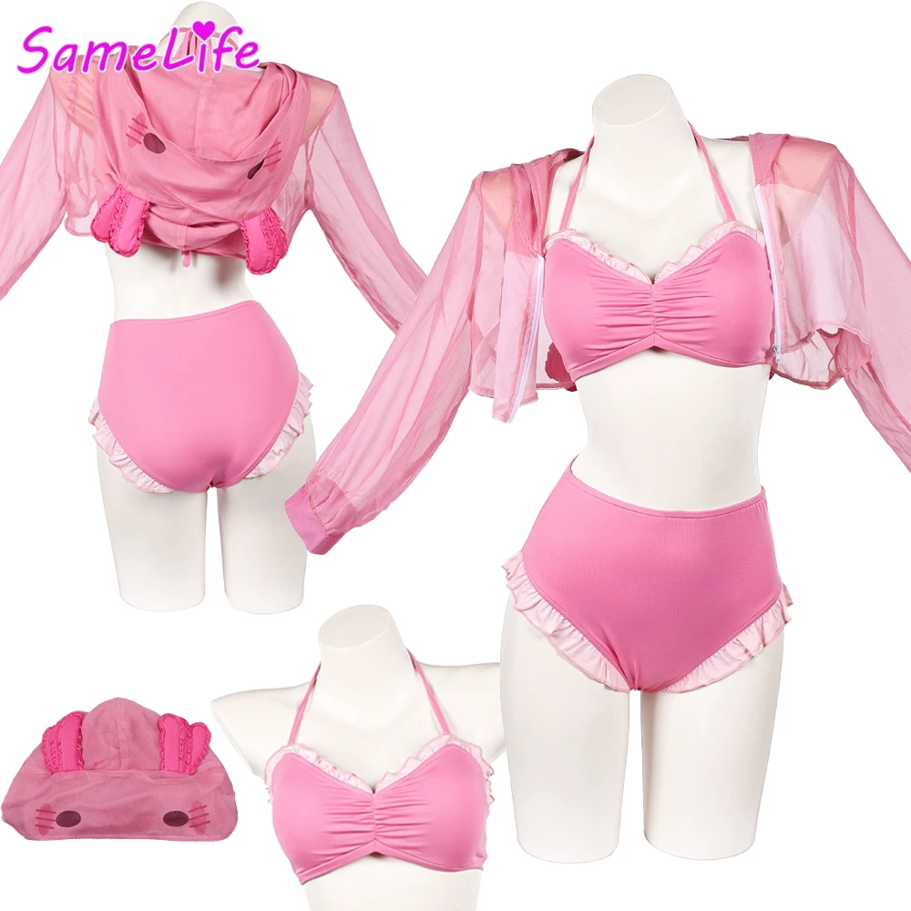 

Cute Animal Salamander Swimsuit Cosplay Fantasy Beachwear Sexy Suits Anime Women Costume Disguise Halloween Female Party Outfits