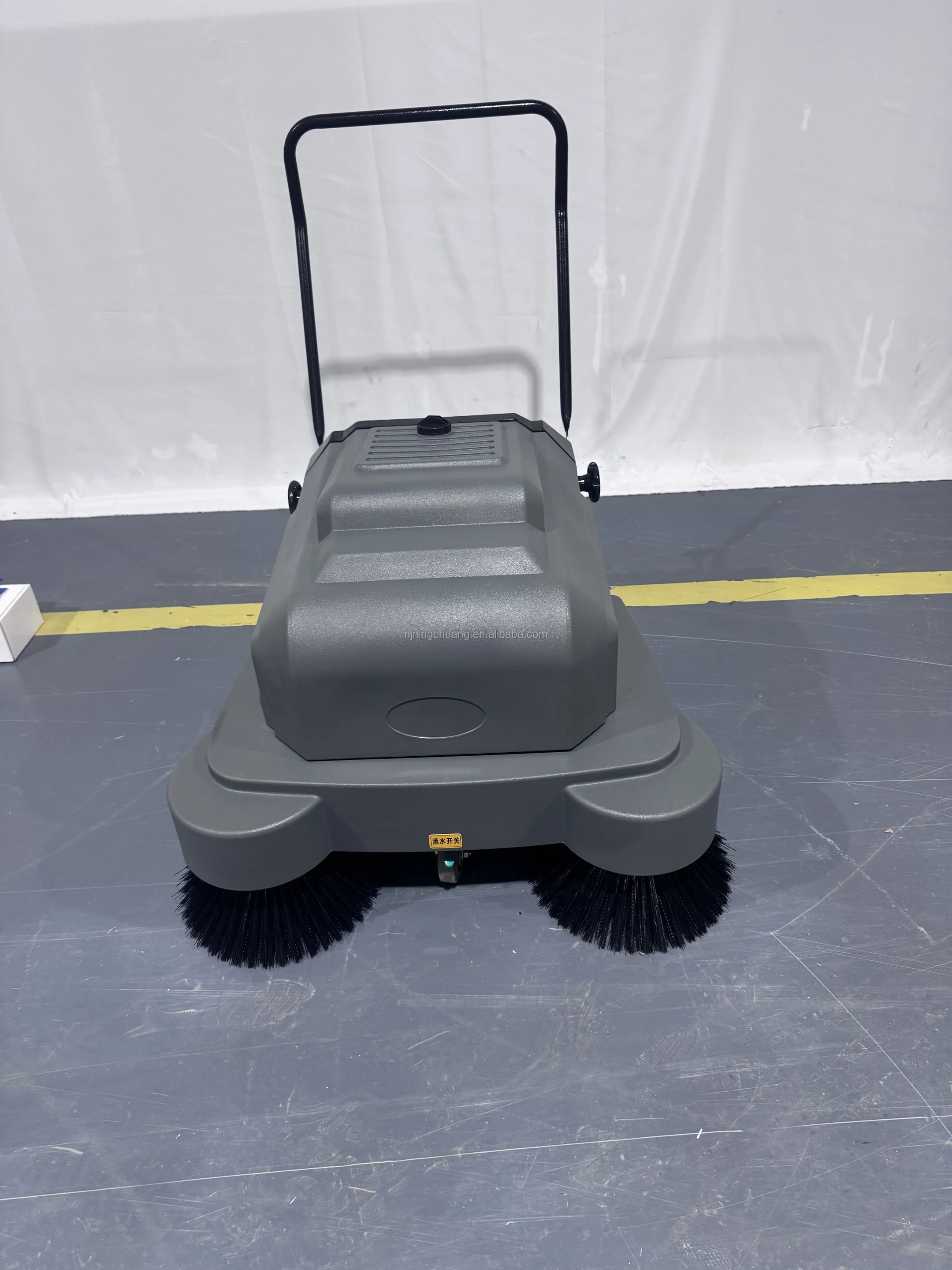S3 Walk-Behind Self-Propelled Electric Floor Sweeper Concrete Cleaning Machine Cordless Plastic Broom 22L Dust