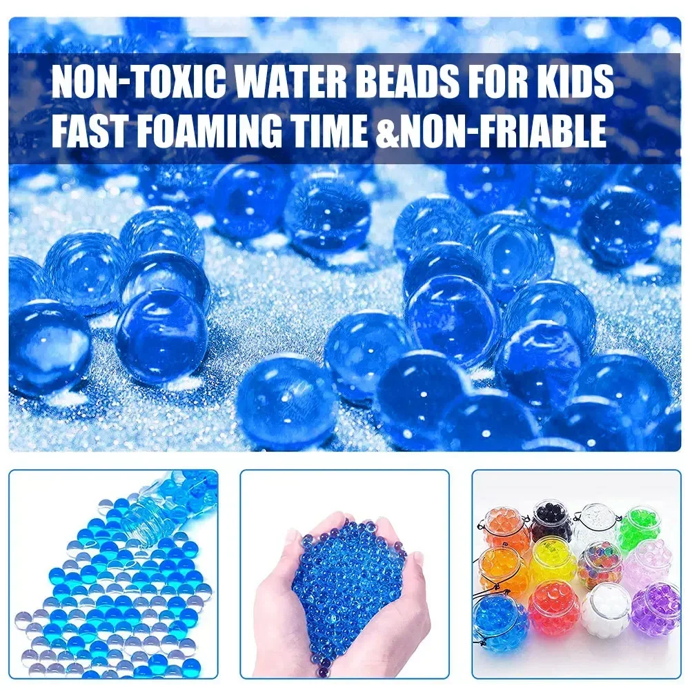 50000 Stück 7-8mm Gel kugeln Pistole Wasser perlen füllen Munition ungiftige Gel kugeln für Splatter Blaster Kinder Spielzeug wachsen Wasser nach