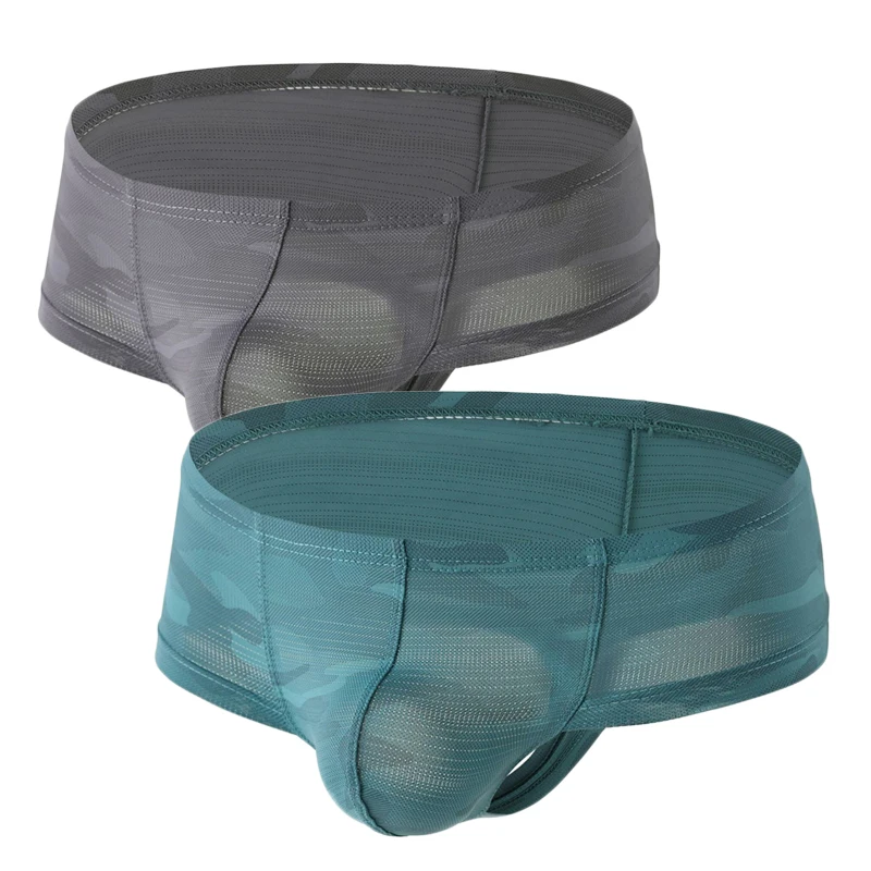 

2PCS Summer Man Underwear Print Boxers Soft Underpants Shorts Sexy Underwear U Convex Calzoncillos Hombre Underpants Boxers