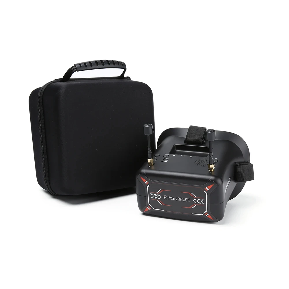 iFlight 4.3inch FPV Analog Goggles with DVR Function 40CH 5.8GHz Built-in 3.7V/2000mAh Battery for Drone Racing And Flying