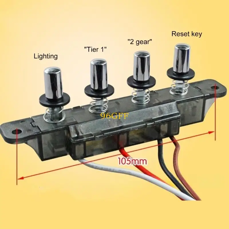 96GF Hood Switches Plastic Reinforced Button Control Panel Cooker Hood Switches