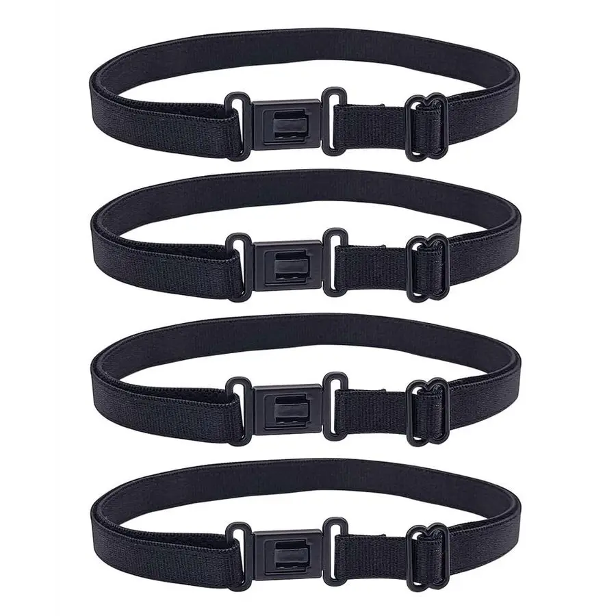 

Black Adjustable Bow Tie Straps Elastic Bow Tie Extenders with Plastic Insert Buckle Handmade PreTied Bowknot Strap for Adults W