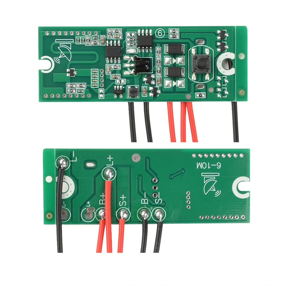 3.2V 3.7V 태양광 회로 기판 원격 제어, 전원 차단 메모리, 레이더 인체 감지 기능, 감지 거리 5-10M