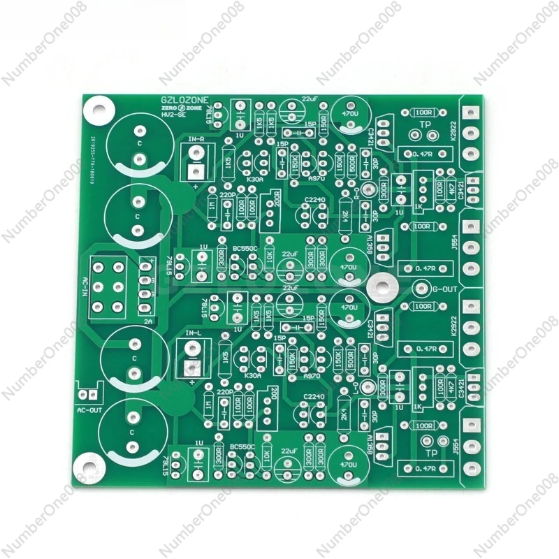 

HV2-SE Class A Full Straight Couple Headphone Amplifier Bare PCB Base On HA5000