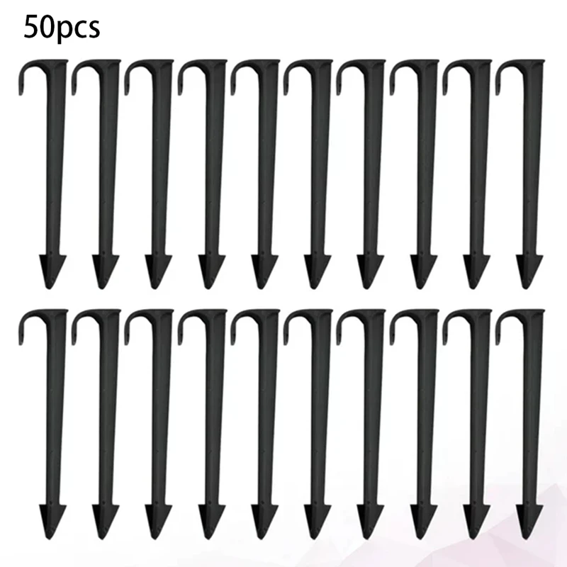 50PCS Ground Rod Fixed Rods, Garden Irrigation Hose Anchors, Fixed Pile Pipe Brackets, Pipe Brackets For Garden Easy To Use