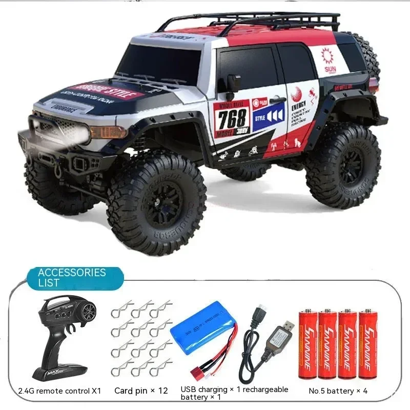 Modelo de veículo off-road para crianças, controle remoto profissional RC, guarda 4-drive, escalada de alta velocidade, 1:10