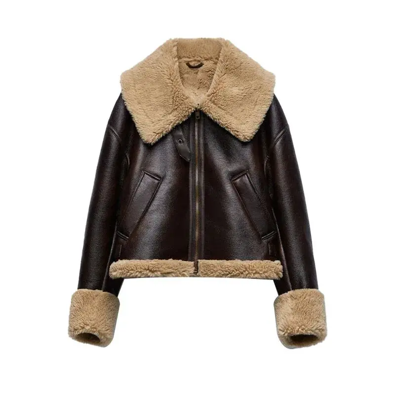 

Осень-зима Thiened, теплый двусторонний женский ор, новый Faionable, женский шелковый топ, качественный материал, другое 00%