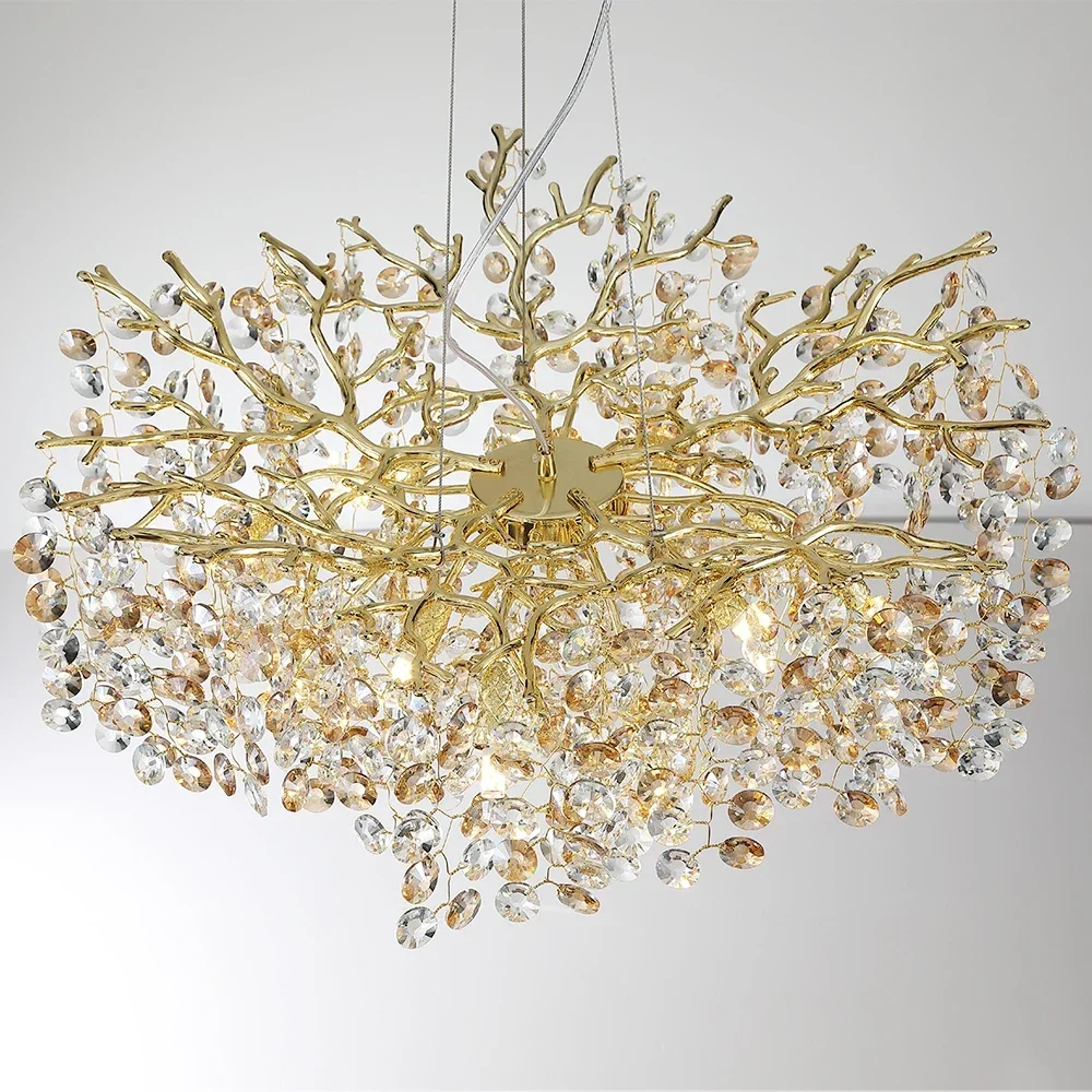 

Modern Suspension Crystals Hanging Lamps for Ceiling Living room Chandelier Light Fixture Pendant Lamp Home Decoration