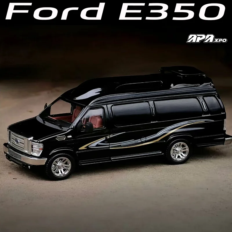 MK 1/64 Ford E350 APAxpo Legering Motorvoertuig Diecast Modellen Auto Speelgoed Collectie Jongen Kerstcadeaus