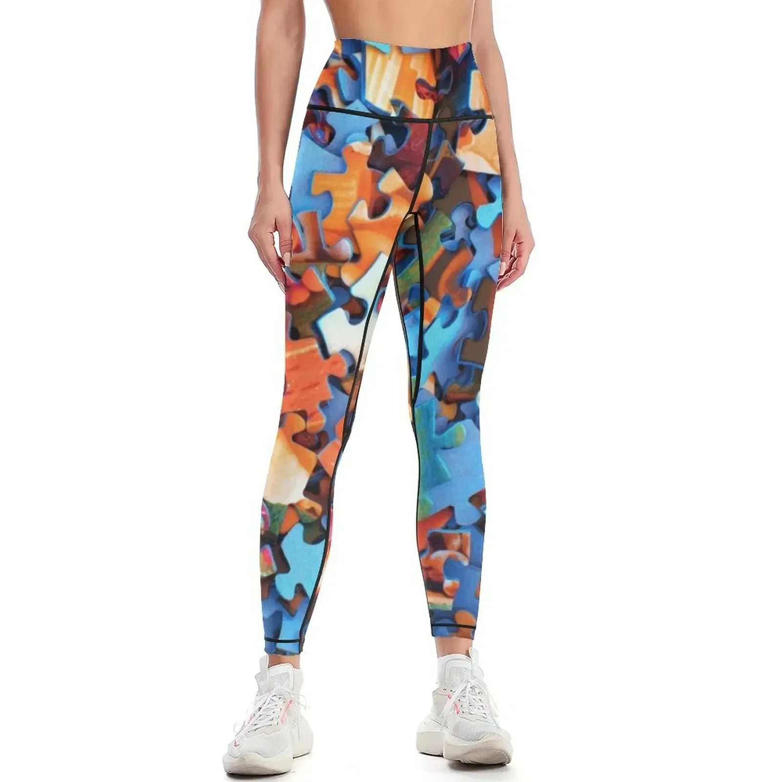 

Леггинсы Jigsaw Pieces, спортивные брюки женские, женские спортивные брюки, леггинсы, спортивная одежда для женщин, леггинсы