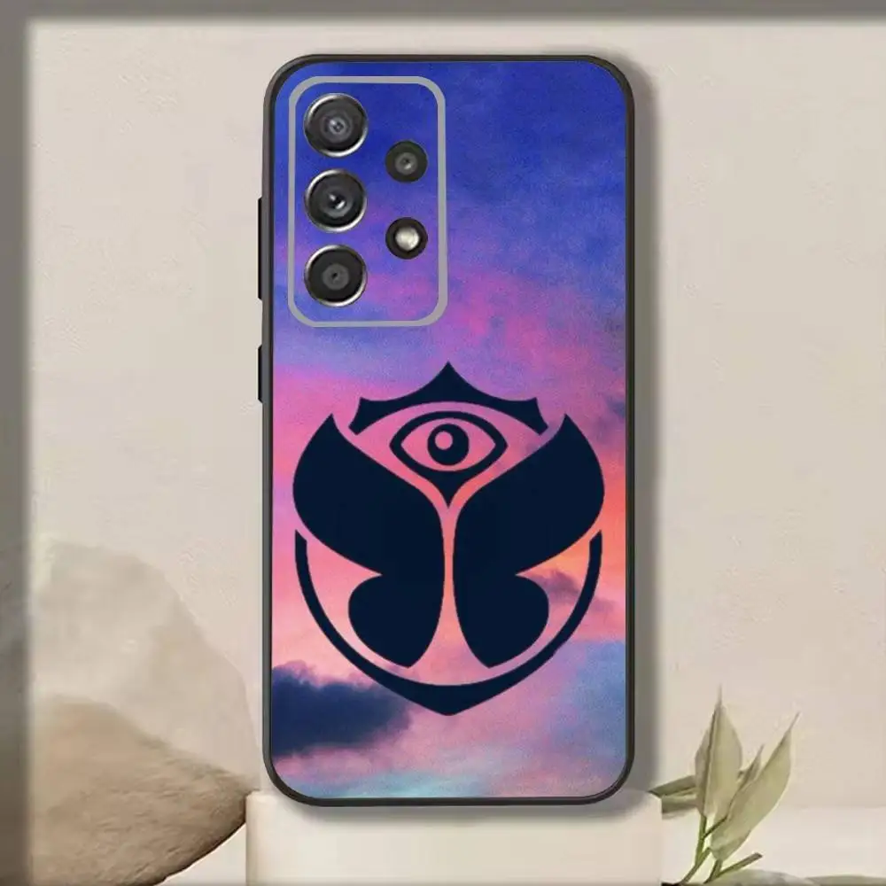 เคสโทรศัพท์ T-Tomorrowland สำหรับ Samsung S25,S24,S21,S22,S23,S30,Ultra,S20,Plus,Fe,Note,10,9,5G สีดำ