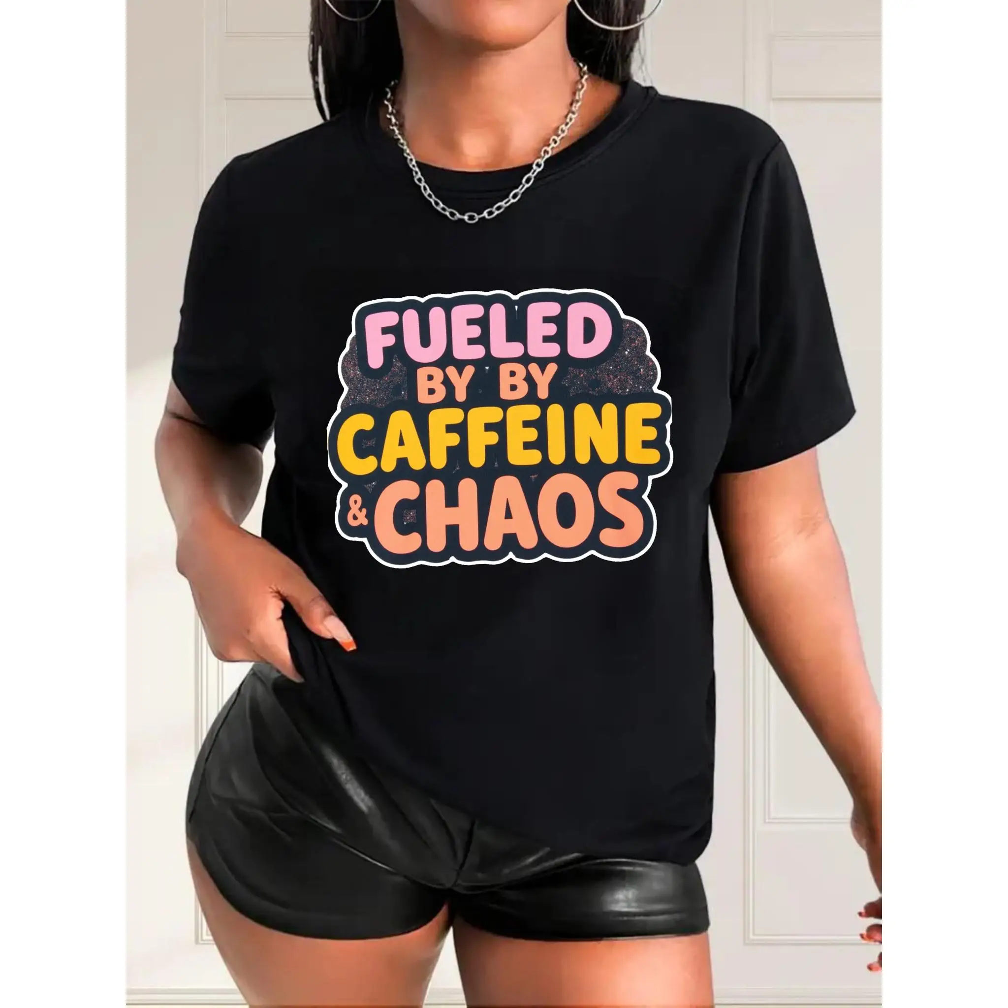 

Print Women's Cotton T-Shirt , Round Neck Comfortable And Breathable, Ideal For Casual Wear