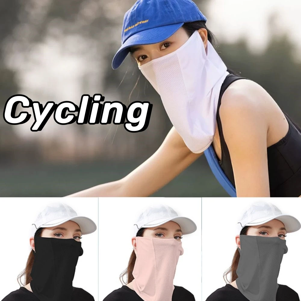 Outdoor Sport Sunscreen Mask For Men Women Summer Face Neck UV Protection Ear Scarf Sunshade Golf Driving Cycling Bandana Scarfs