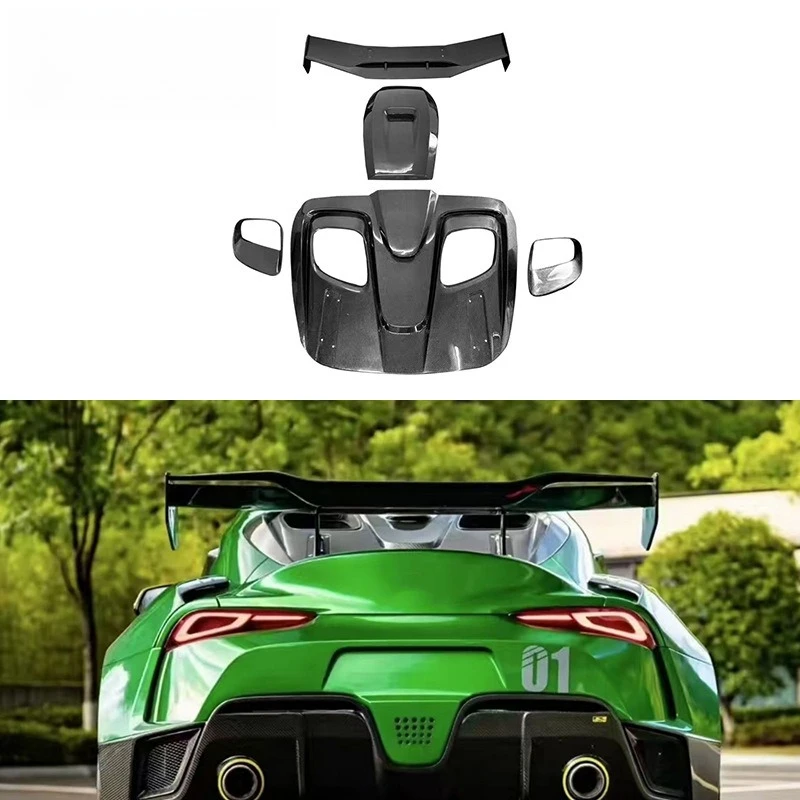 Rear wing roof rear window cover moray eel surround accessory