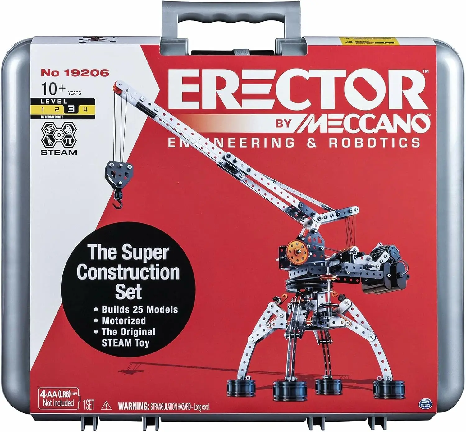 

Erector Super Construction 25-in-1 Motorized Building Set, Steam Education Toy, 638 Parts, for Ages 10+