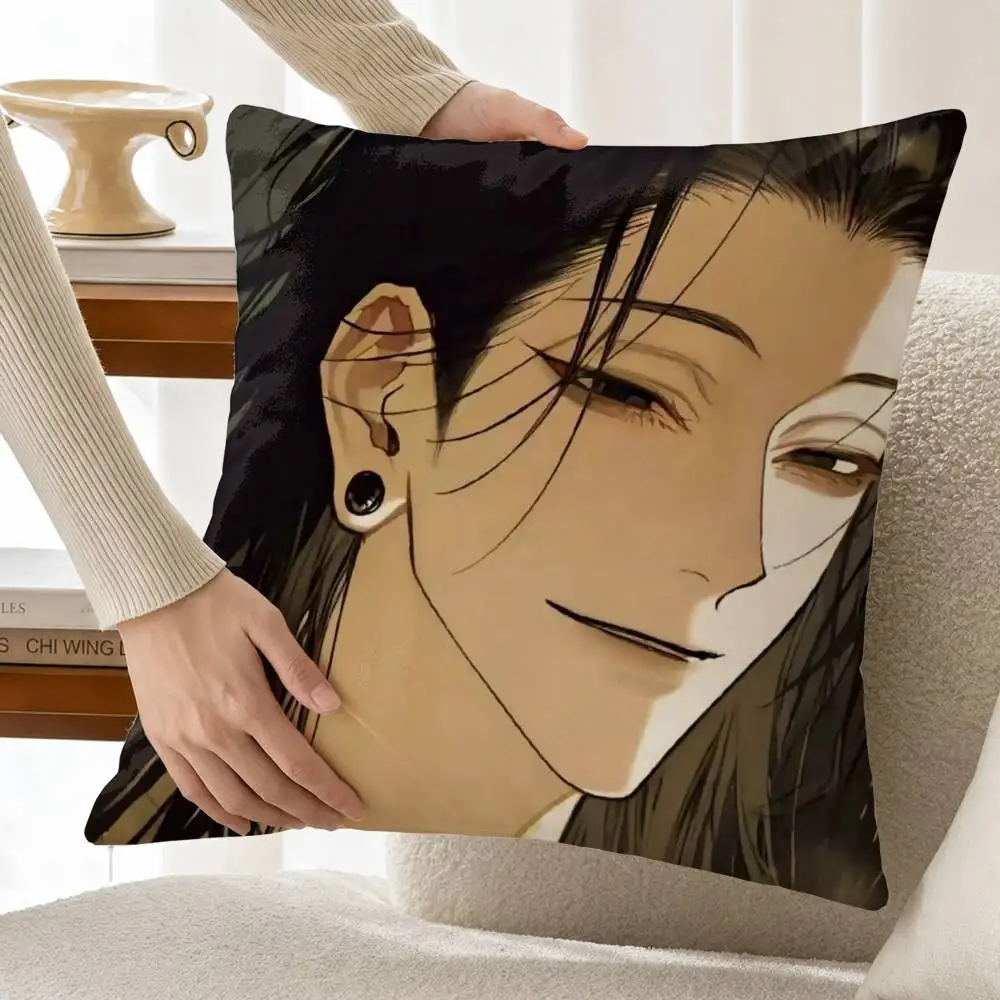 G-Geto Suguru J-Jujutsu Kaisen Customizable Square Cushion Cover Double Sided Print Pillow Case