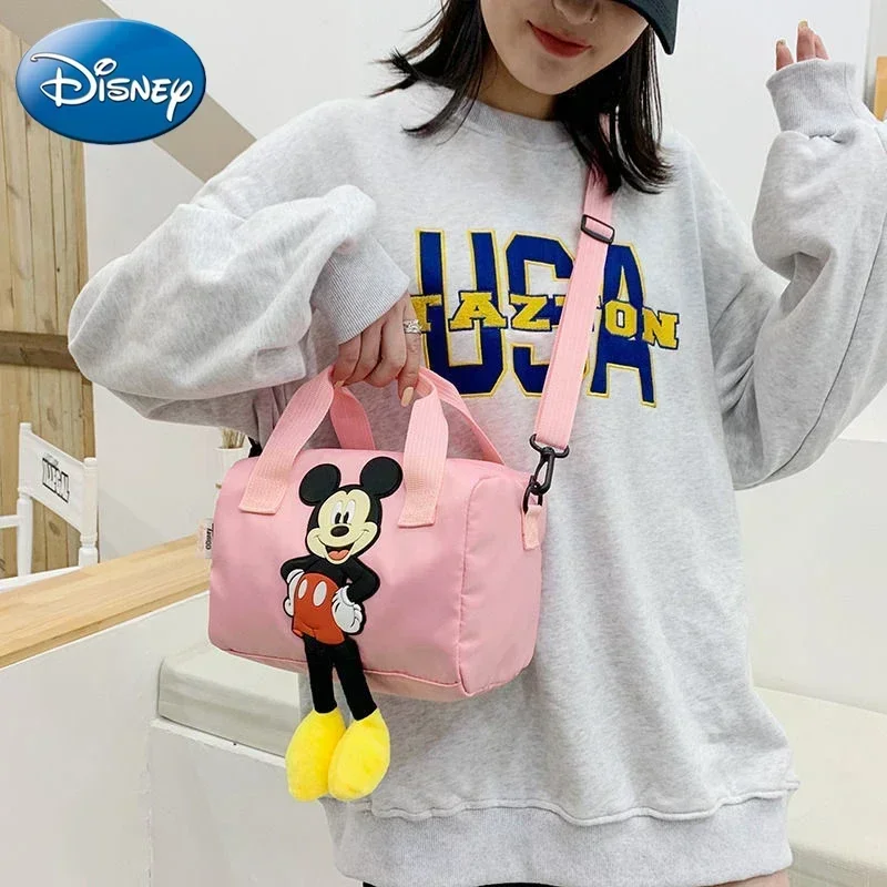 Disney nowa damska torba na ramię Mickey Mouse Cute Cartoon codzienna torba Mini torba torebka dla rodziców i dzieci prezent urodzinowy