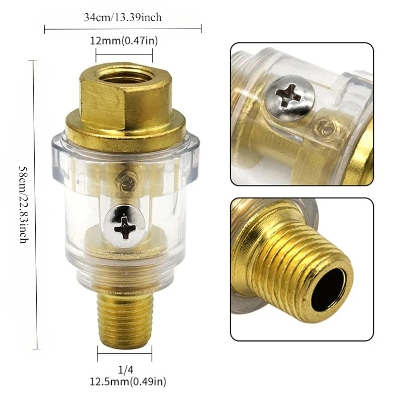 10pcs Air Tool Oiler Automatic Lubrication Oil Feed Container For Air Wrench Grinder Polishing Maintenance Parts