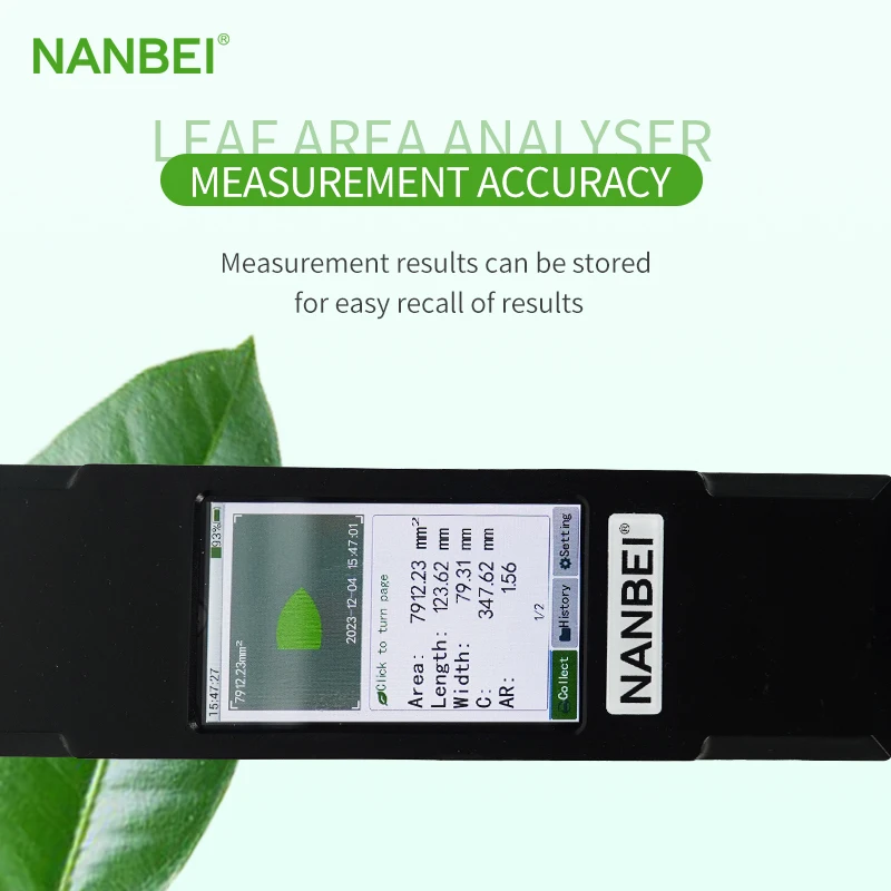 NANBEI Agriculture Equipment Touch Screen Non-dustructive Rapid Test Portable Leaf Area Meter view 3