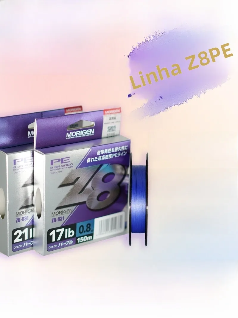 Linha de Pesca MORIGEN Z8PE de 8 Fios, Poderosa e Resistente, para Lançamento Longo, Equipamento de Pesca ao Ar Livre