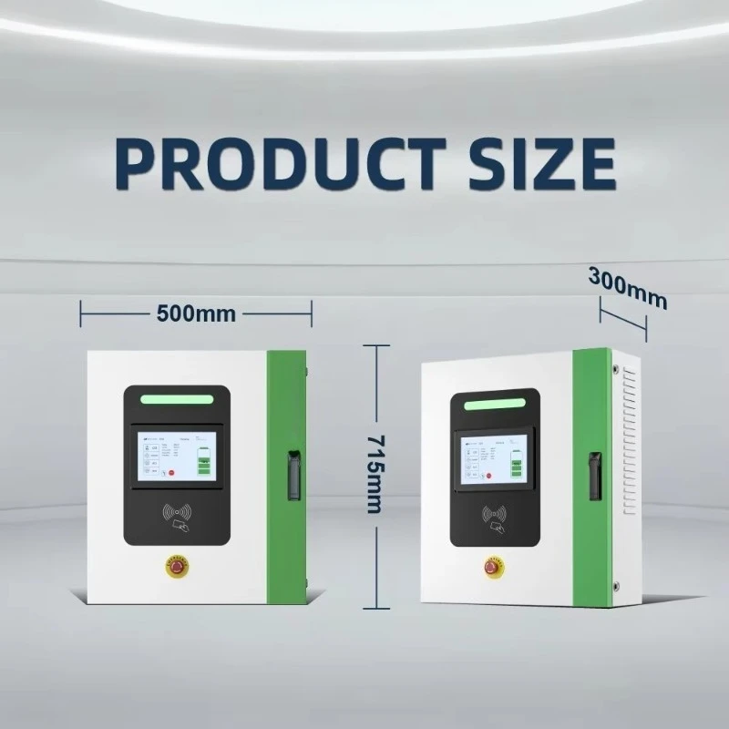 30kW Wall-Mounted Level 3 DC Fast EV Charger Home Single-Phase Electric Vehicle Charging Station