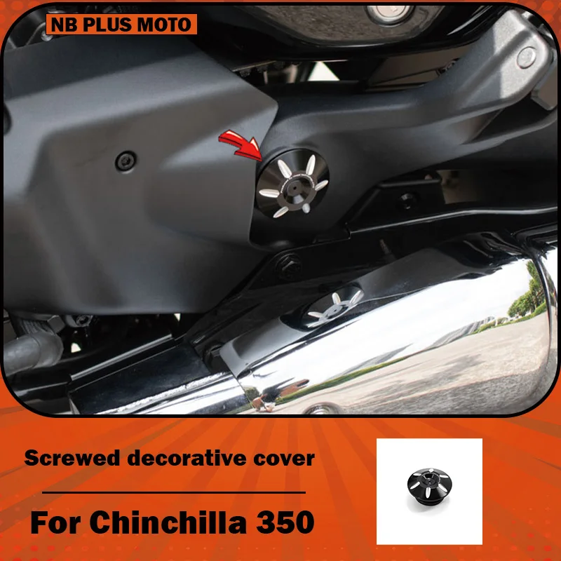 【Premium】For Benda Chinchilla 350 modified center column decorative cover, aluminum alloy rear swingarm shaft hole plug, rear