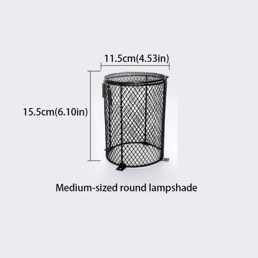 

Metal Mesh Heater Guard Round and Square Shape Iron Mesh Cover Heating Bulb Lamp Enclosure 4 Screws Cylinder and Square