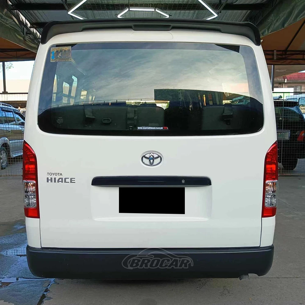 For Toyota Hiace trunk spoiler 2005--2018 high-quality ABS plastic unpainted Rear spoiler HIACE top wing trunk boot wing spoiler