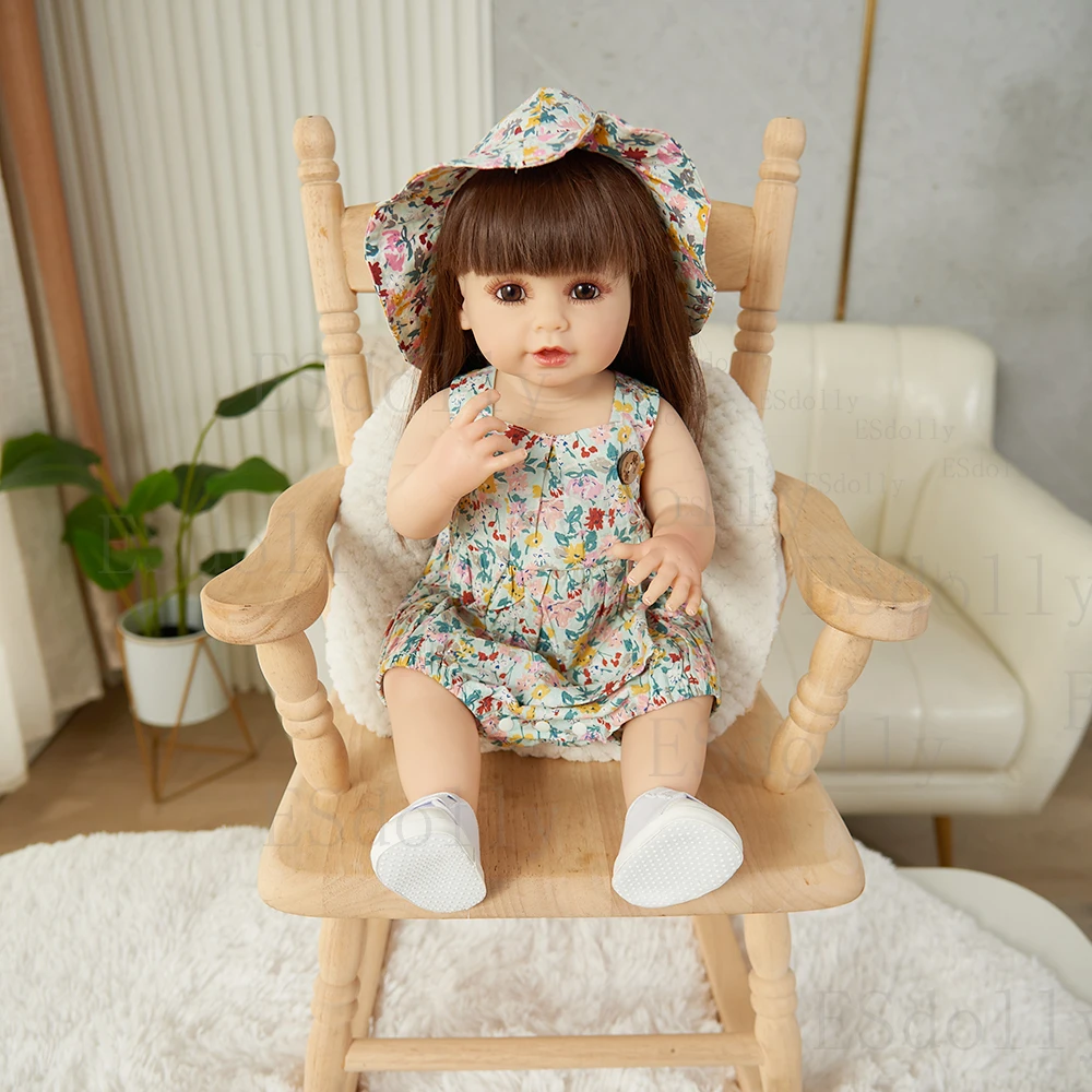 

Reborn Toddler Doll Princess Full Body Soft Silicone Vinyl Adorable Lifelike Soft Touch Baby Girl Real Doll Toys Dolls 3D