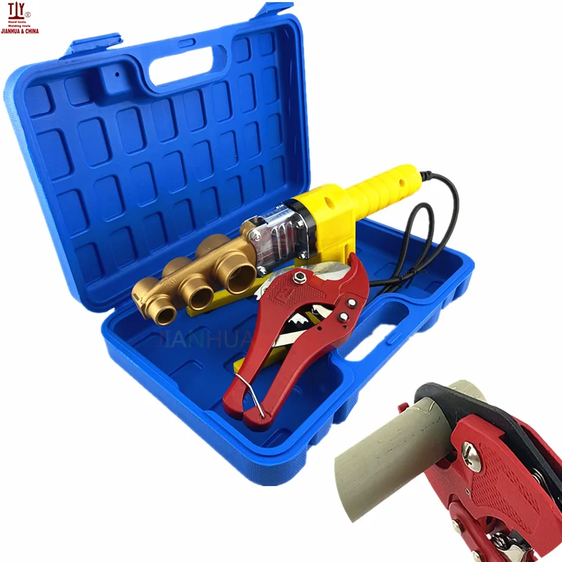 

Plastic Toolbox New 1 Set 220V PPR Plastic Welding Machine Plumber Tools Welding Water Pipes Machine 20-32mm Automatic Heating