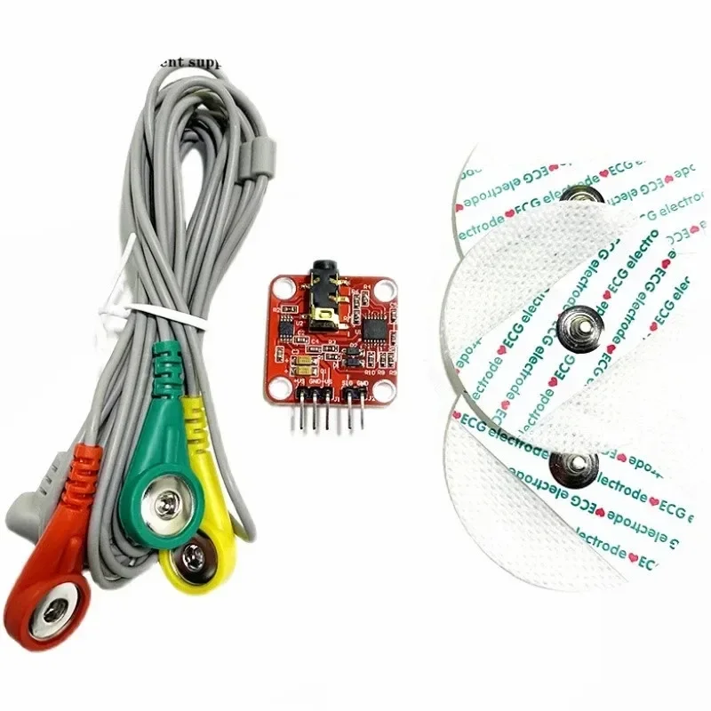 1Set AD8232 Muscle Signal Sensor EMG Sensor Ecg Module Ecg Measurement Pulse Heart Ecg Monitoring Sensor Kit for Arduino UNO R3