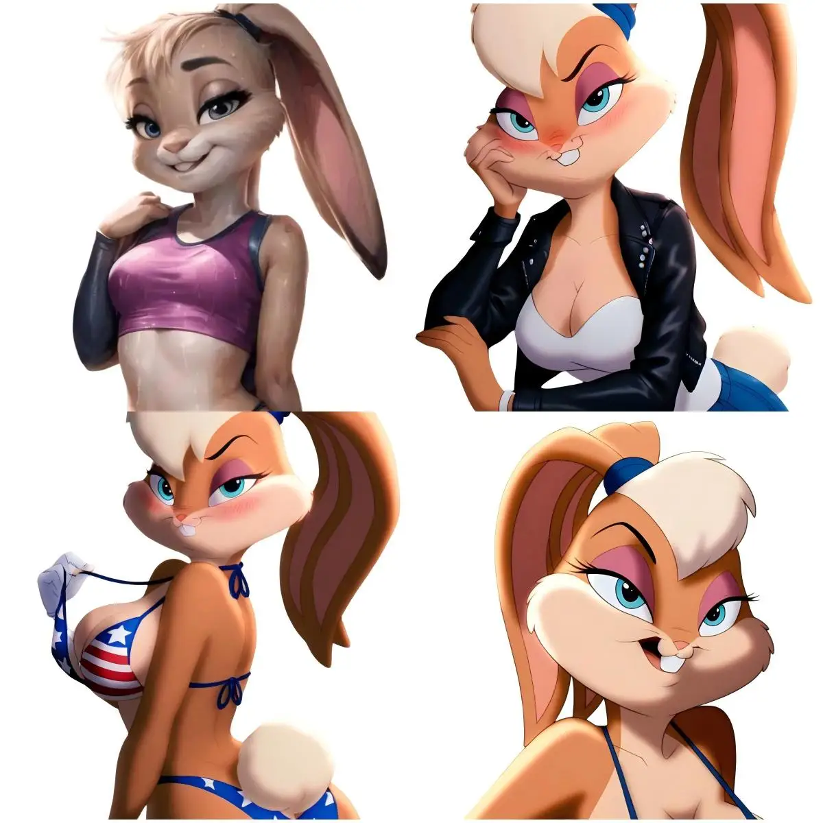 

Personality Bunny Decal Bumper Accessories Sticker Reflective Sunscreen Decoration