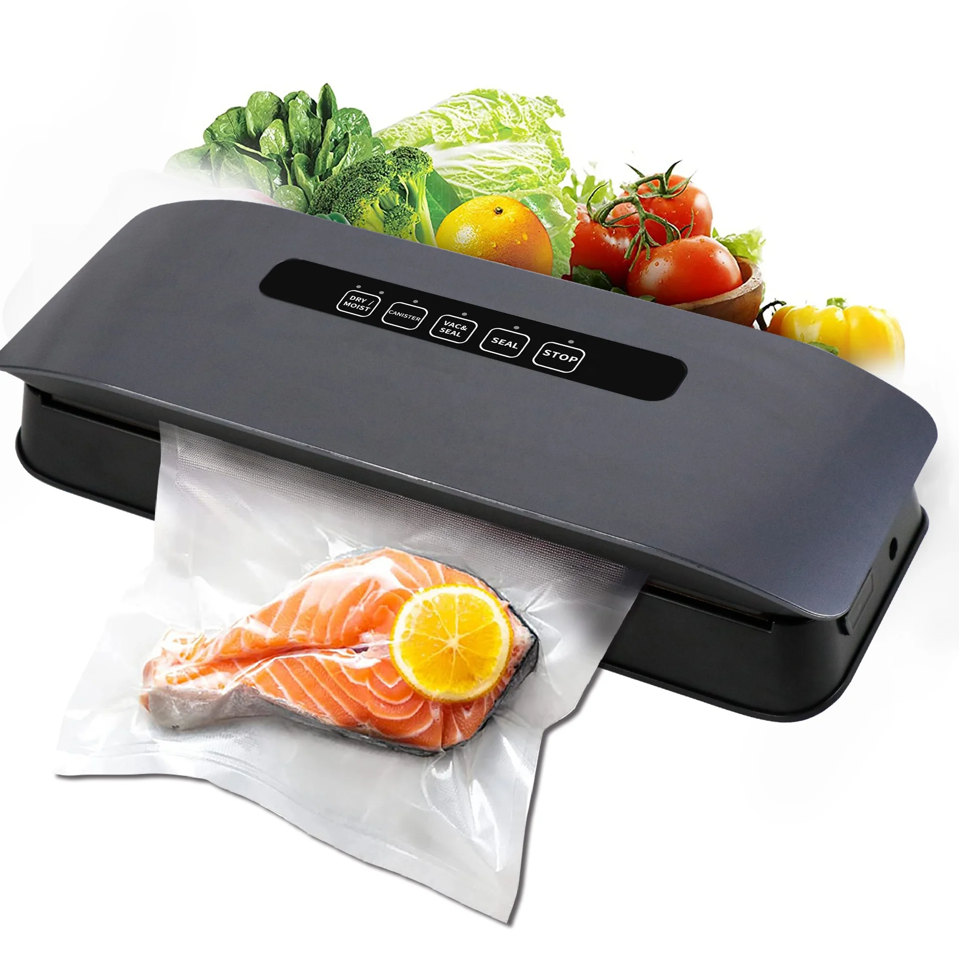 OOTD Ham Sausage And Other Snacks Packing Vacuum Sealer Machine For Daily Life Save