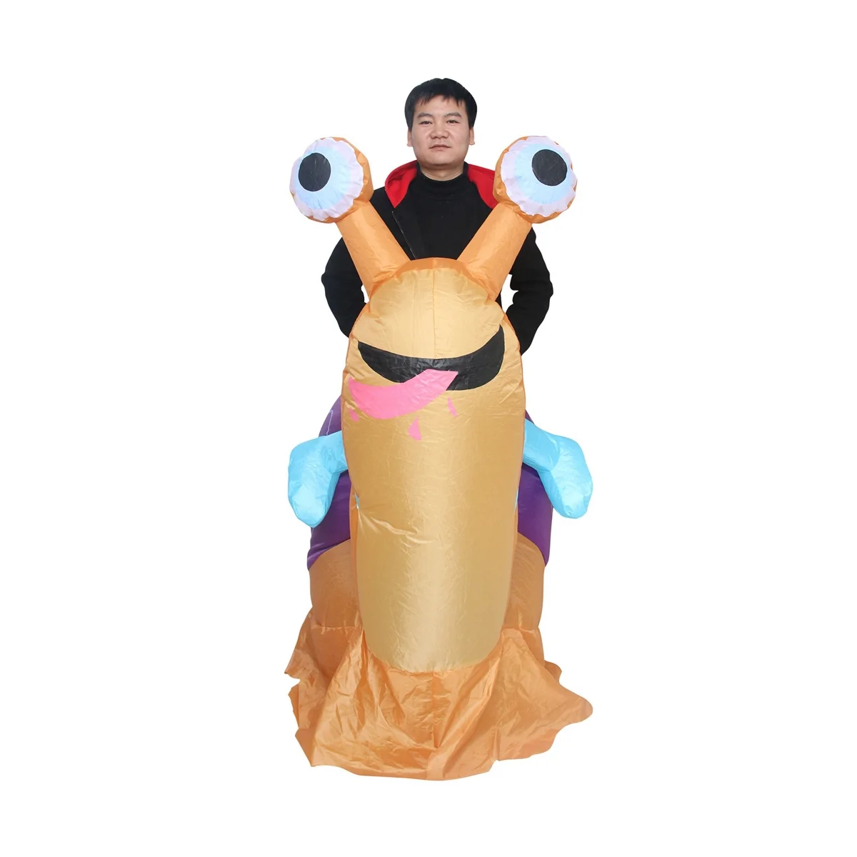 Simbok Halloween Party Inflatable Costume Cycling Snail Funny Blow Up Suit Party Clothing Fancy Dress for Adult