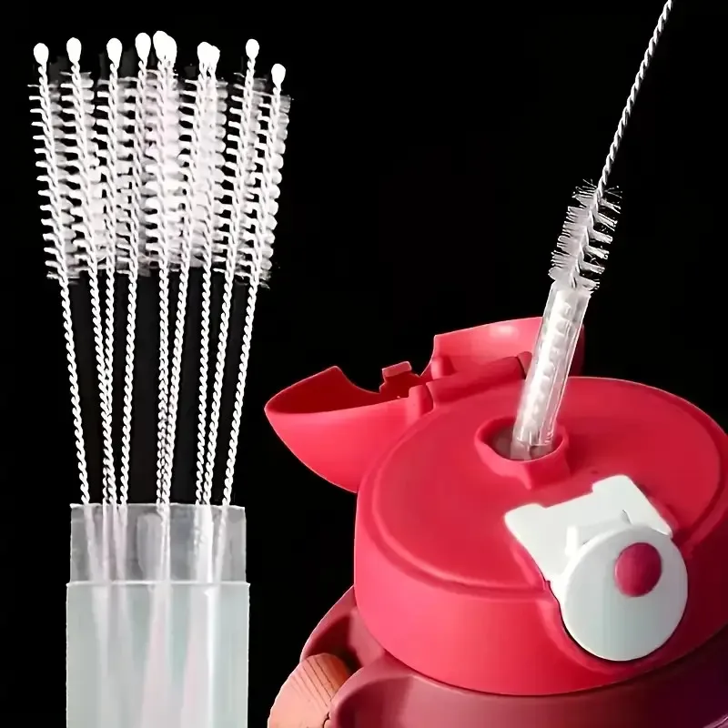 5 Stainless Steel Cleaning Brushes, Reusable Household Kitchen Tools, Suitable for Glassware, Metal Straws