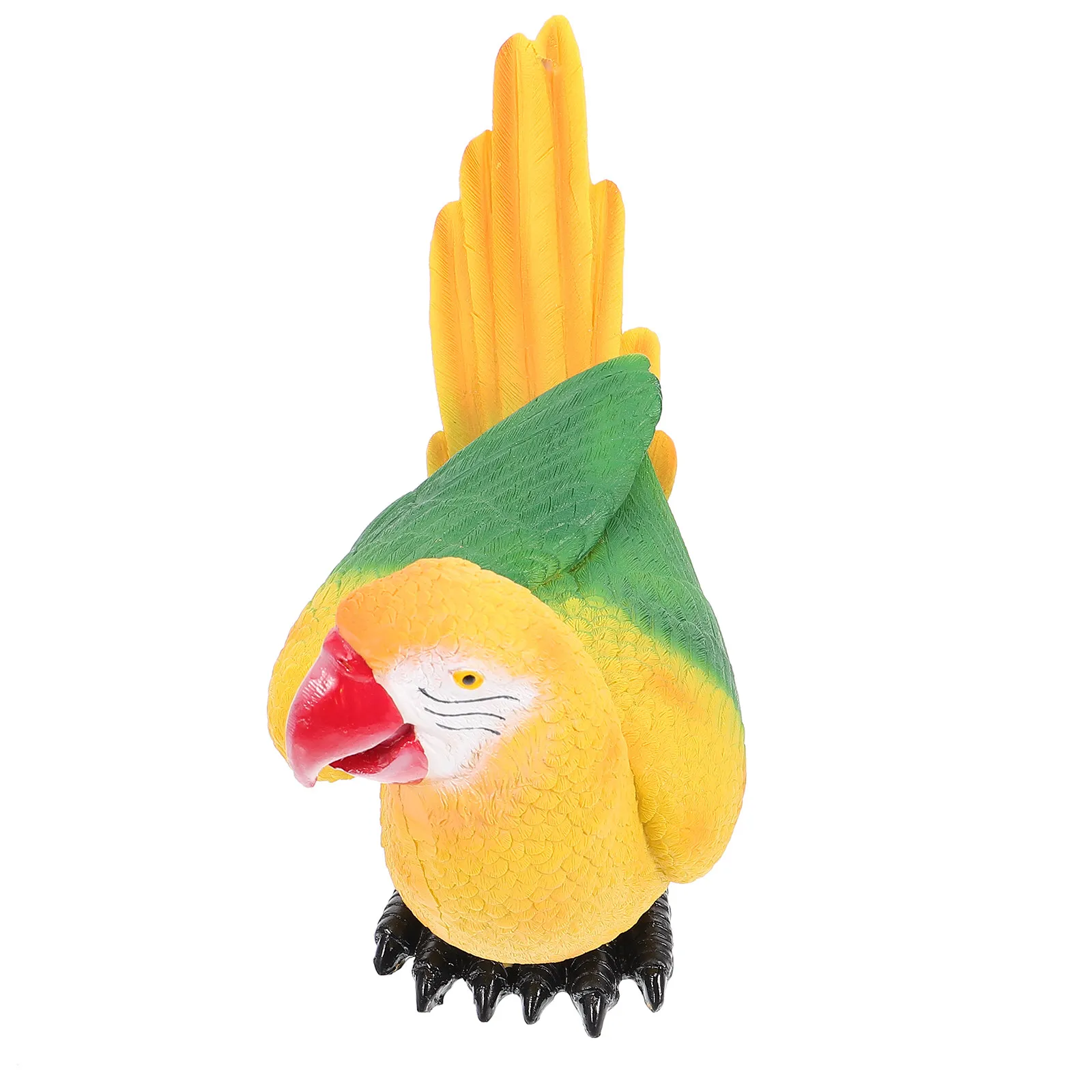 

Lifelike Simulation Parrot Garden Decorative Artificial Colorful Resin Parrot Ornament for Home Outdoor Plant Pot Spring
