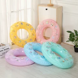 Crystal Donut Swimming Ring Inflatable Pool Float for Teen Kids Swimming Circle Baby Swim Tube Water Play Swimming Pool Toys