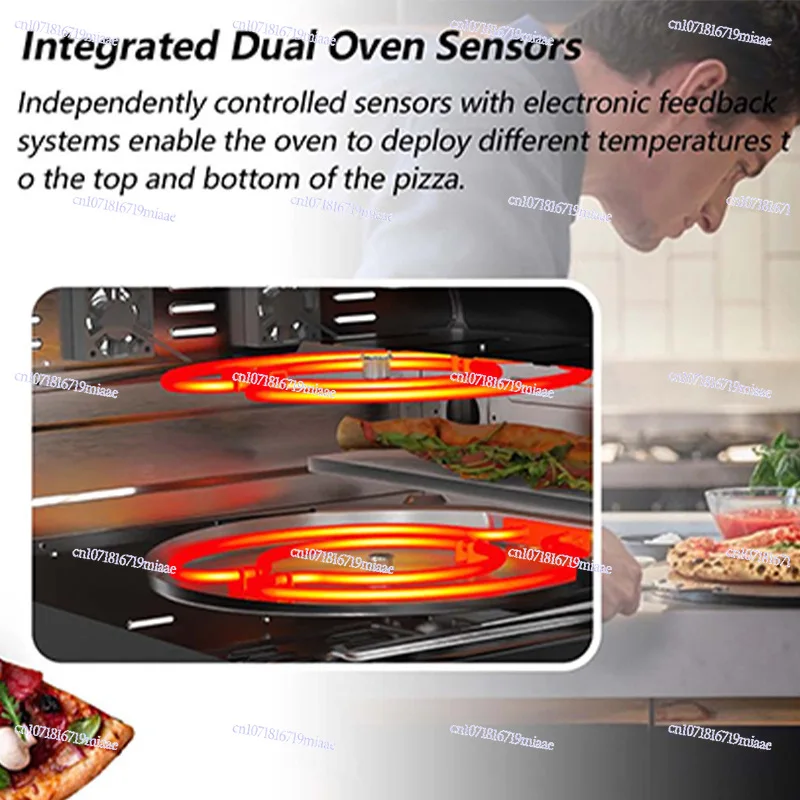 Multifunktionaler Haushalts-Elektroofen, 1700 W, automatischer Elektroofen mit hoher Leistung und großer Kapazität