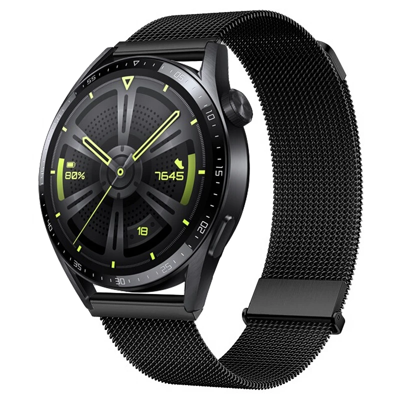 High Quality GT3 Watchband for Huawei GT 3 /GT2 Pro GT 2 Universal 20/22mm Magnetic Metal Strap for Samsung Galaxy Watch